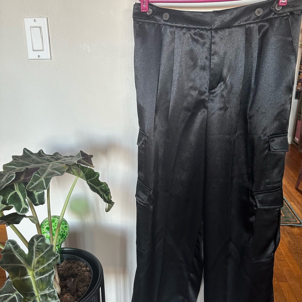 NWT A New Day Black Cargo Dress Pants